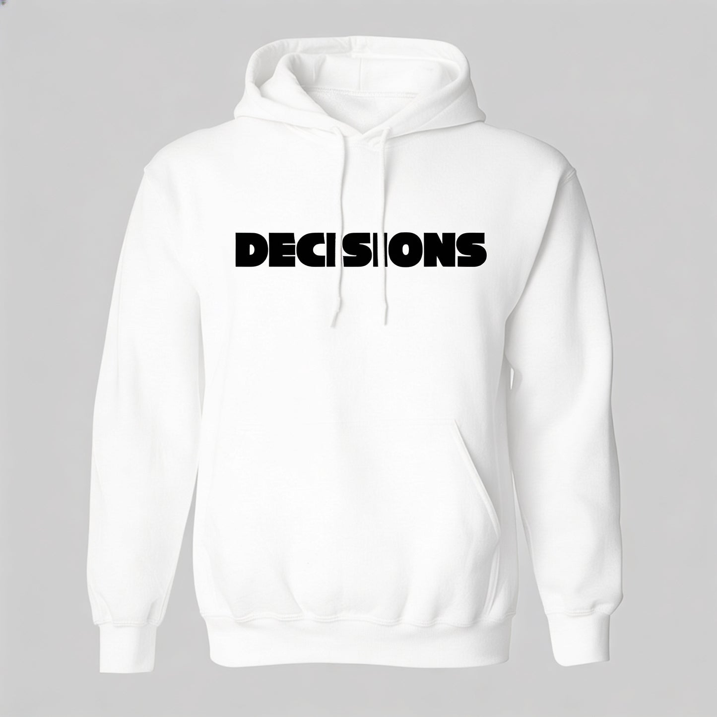 Decision White Hoodie