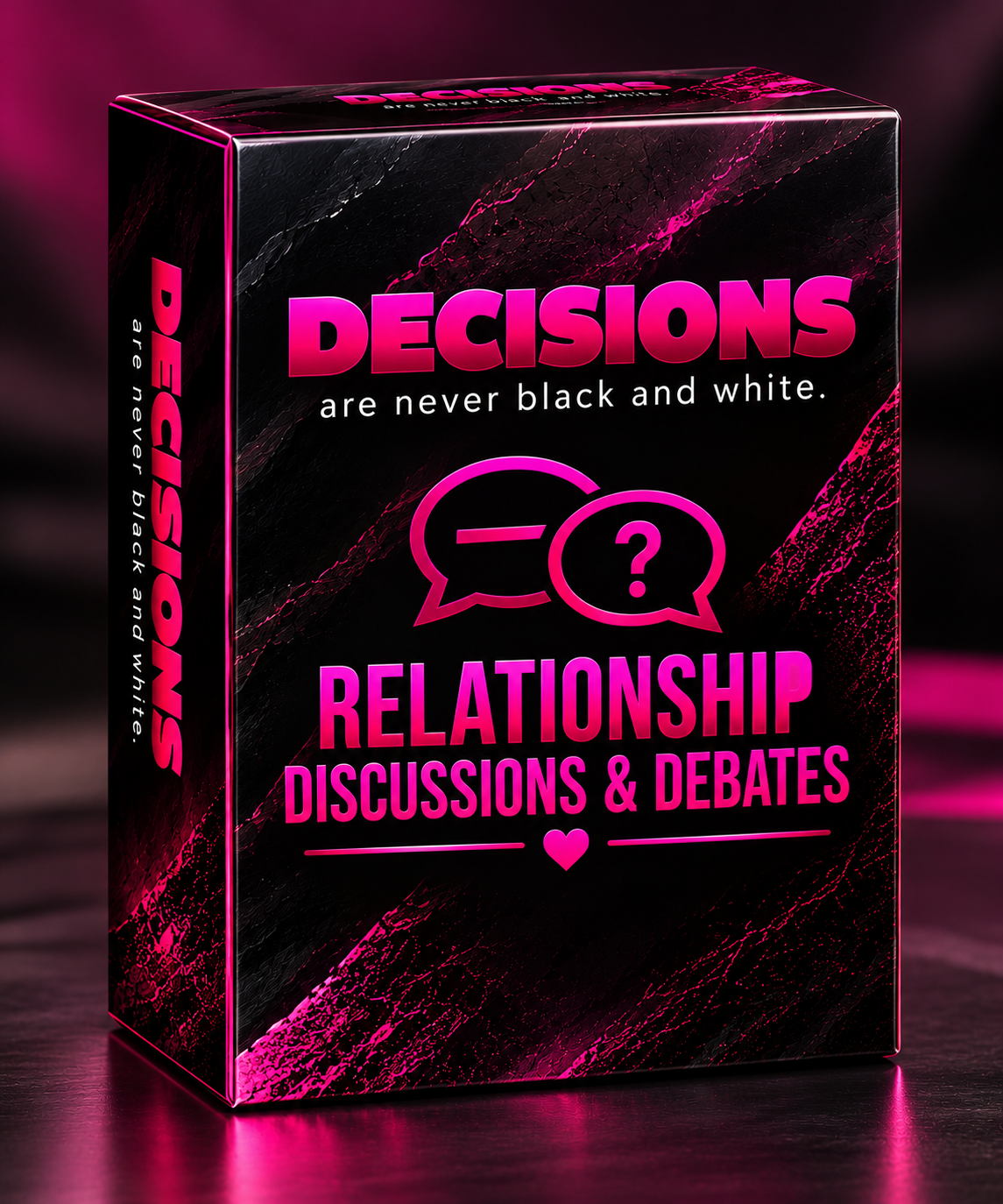 Relationship Discussions & Debates Card Game (Decisions Are Never Black & White)