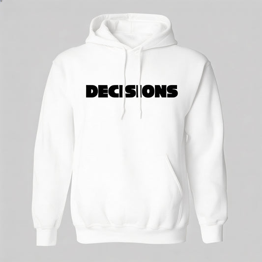Decision White Hoodie